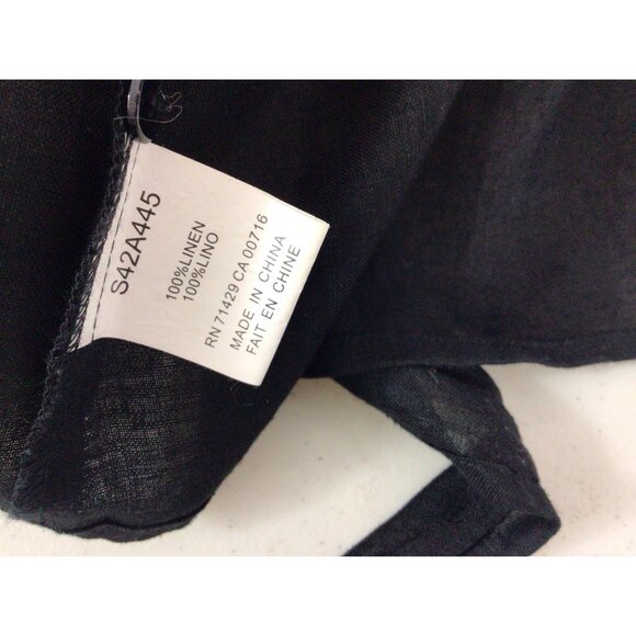 Studio Jax Linen Wrap Shirt Womens 8 - Picture 7 of 8